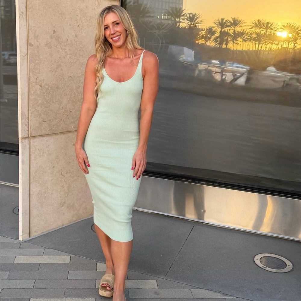 Zara Mint Green Maxi Dress